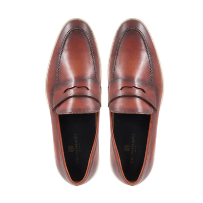 Bruno Magli Prato Cognac/White