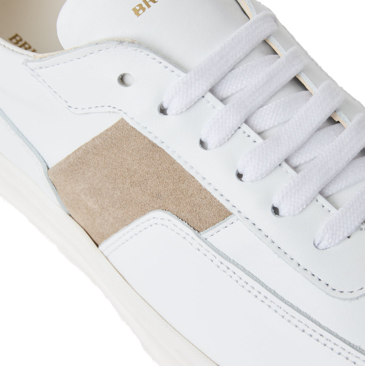 Bruno Magli Ponza White/Beige Suede