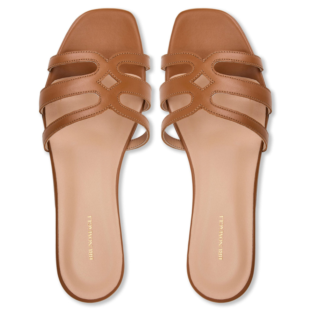 Bruno Magli Flore Cognac Nappa/Tonal