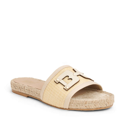 Bruno Magli Sabina Natural Raffia/White