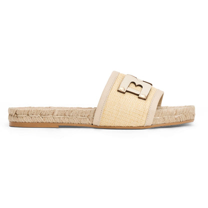 Bruno Magli Sabina Natural Raffia/White