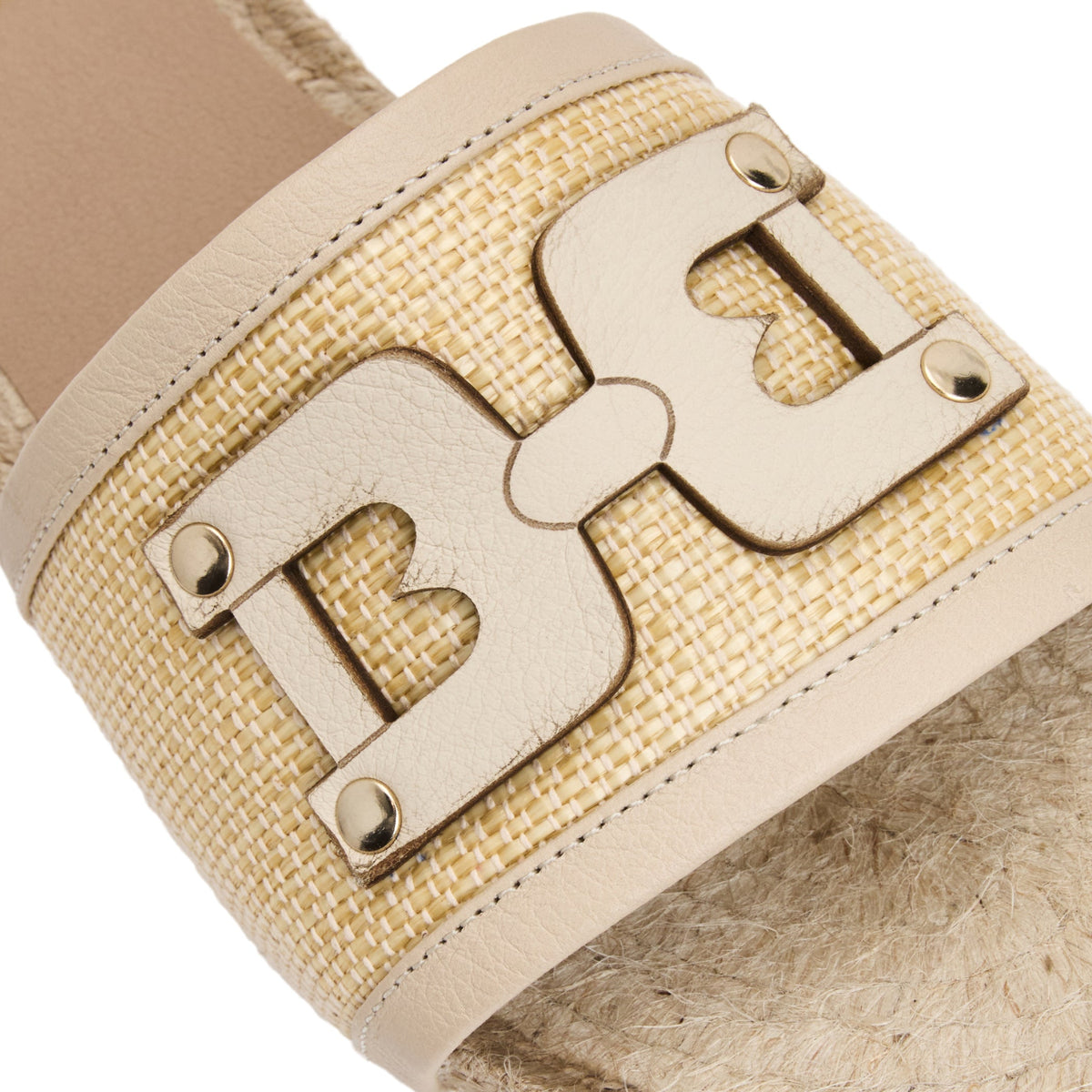Bruno Magli Sabina Natural Raffia/White