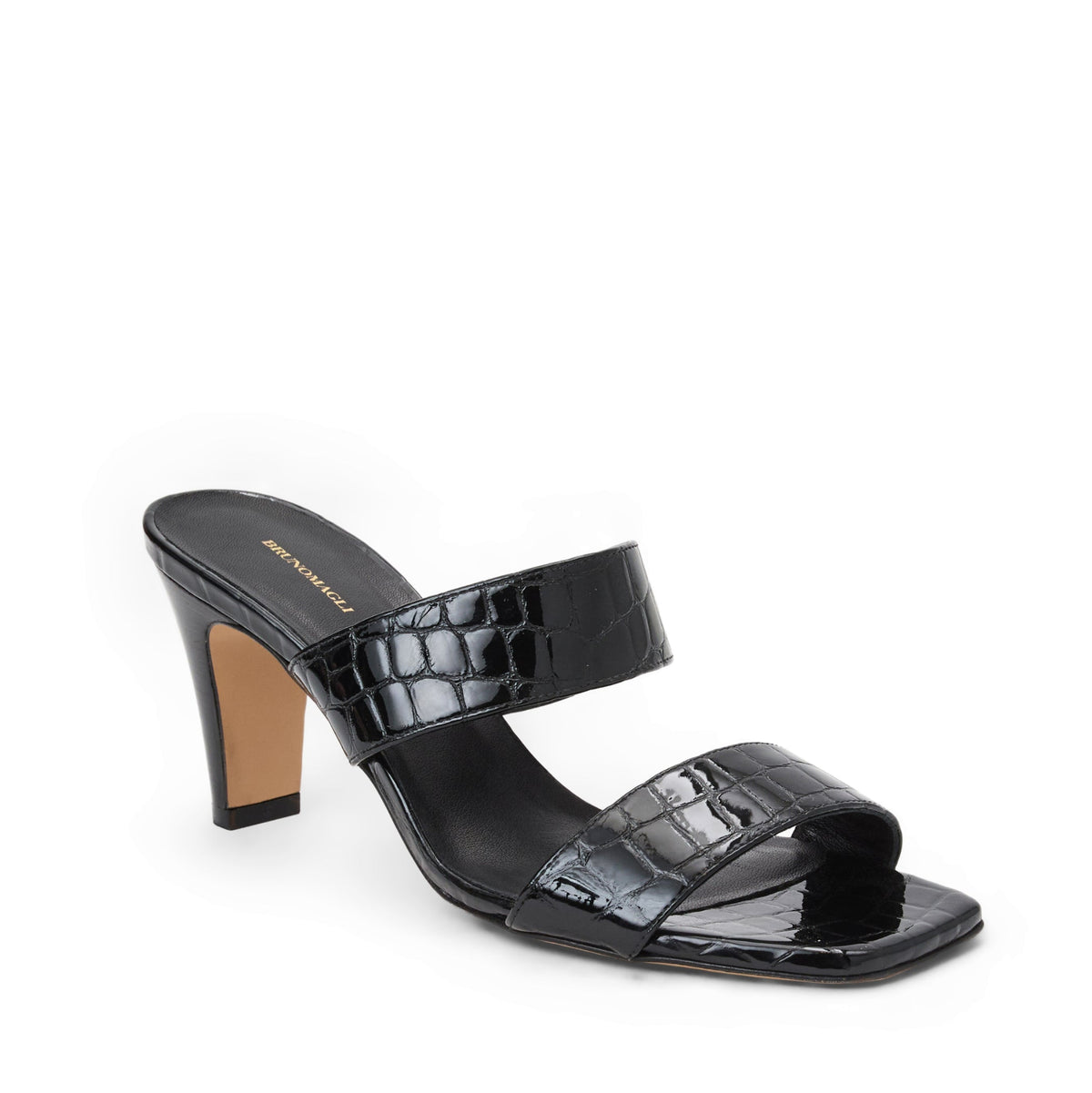 Bruno Magli Vezza Black Patent/Croc