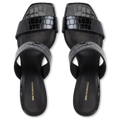 Bruno Magli Vezza Black Patent/Croc
