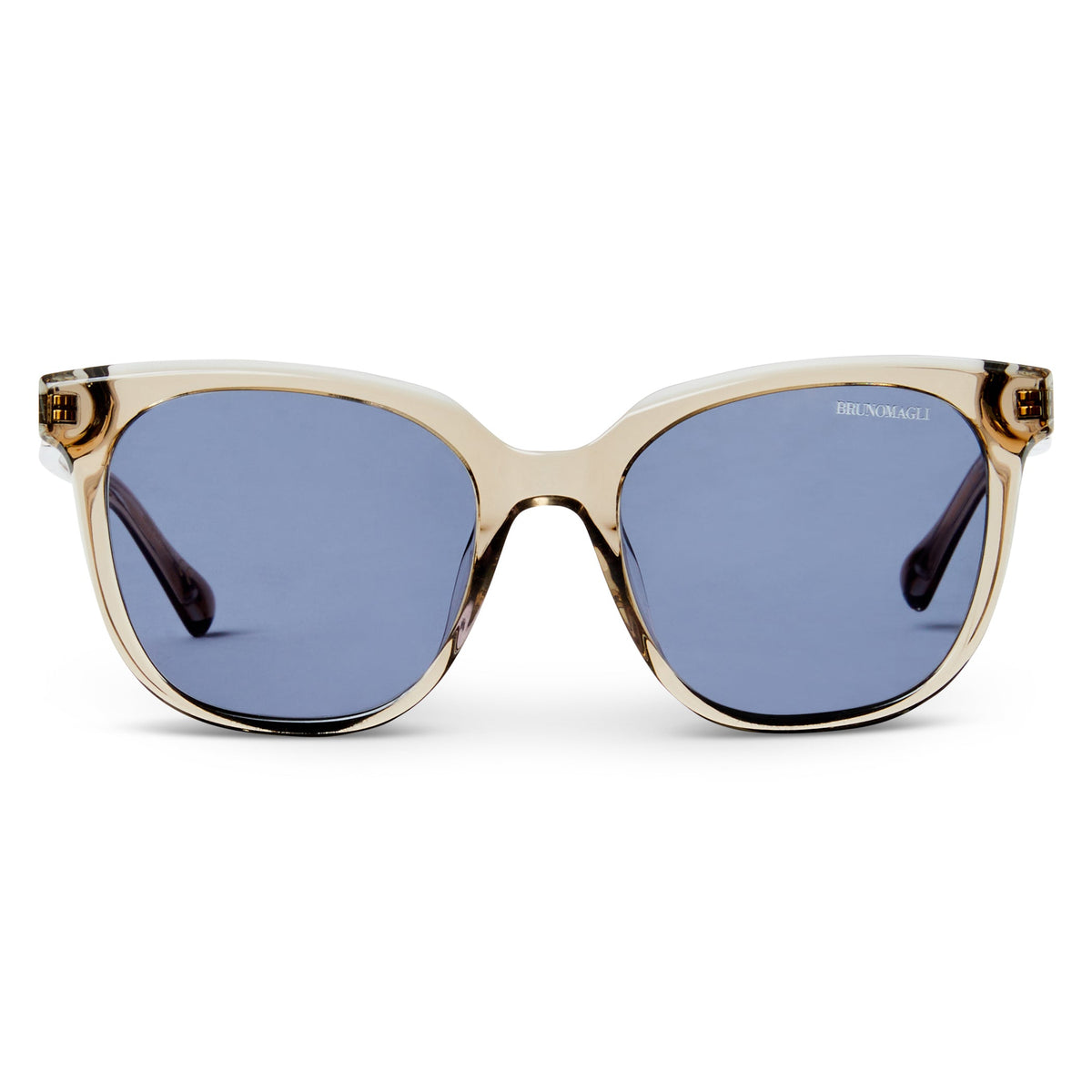 Bruno Magli Monas Limited Edition Women's Oversized sunglasses Crystal Nude